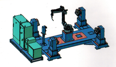 本溪H型變位機可擴展型機器人工作站